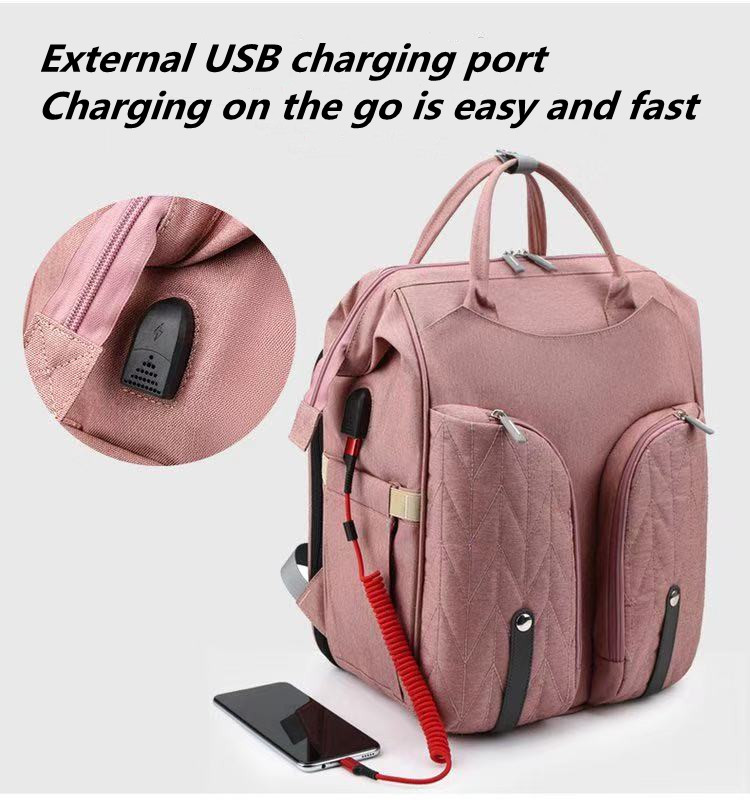 Outdoor Activity Nursing Mother Travel Bag With USB OEM ODM