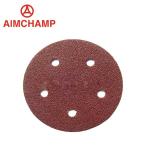 Red Round Sanding Disc 5 Inch 125mm Aluminum Oxide Sand Paper 6 inch 150mm
