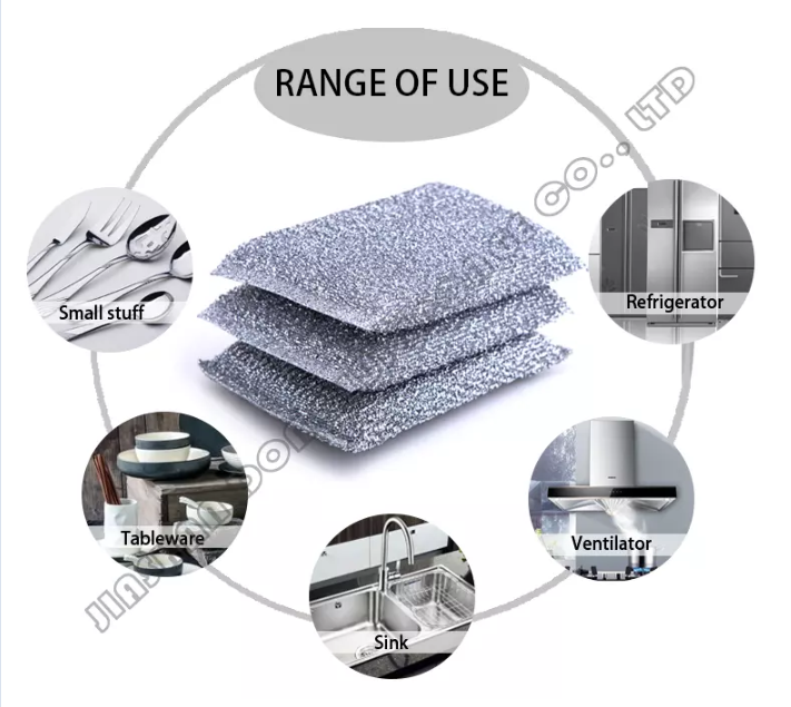 Multifunction Silver Metal Wire Sponge Corrosion Proof Erosion Resistant