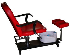 Quality Red Foot SPA Pedicure Chair No Plumbing With Massage , Hydraulic Pump wholesale