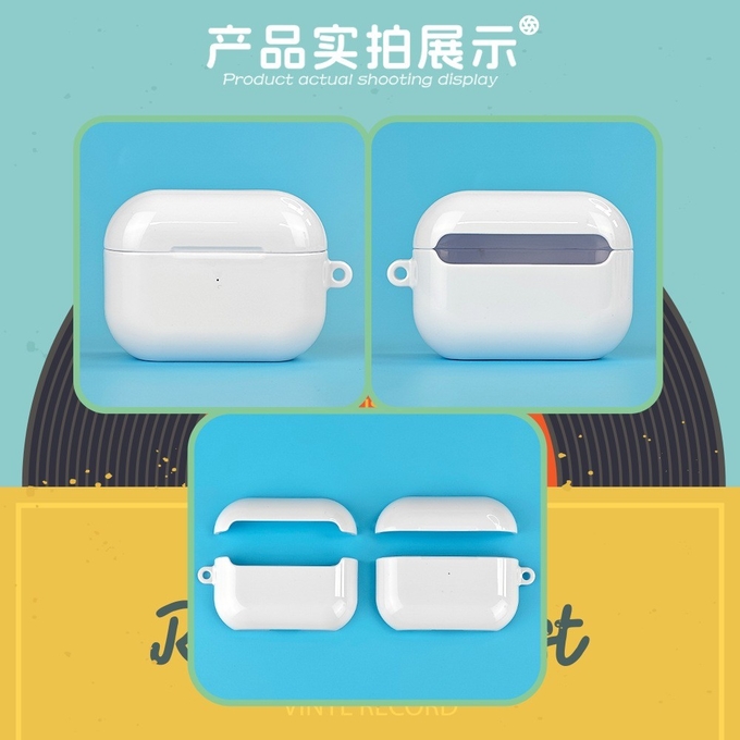 3D Printing Sublimation PC Coated Airpods Pro Case For Personalized Print Design