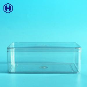 Quality Recyclable Square PET Packaging Box With Lid Non Spill BPA Free wholesale