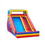 Red Yellow Blue Industrial Inflatable Water Slides For Outdoor