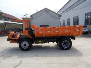63hp mining tipper truck 5 tons mining dump truck  orange color