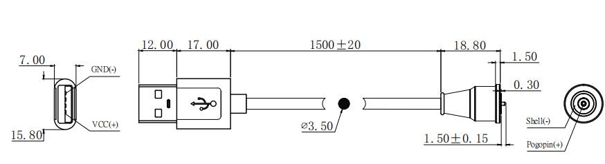 Customized Magnetic Cable Connector Circular Magnetic Electrical Connector 2 Pin For Smart Wear