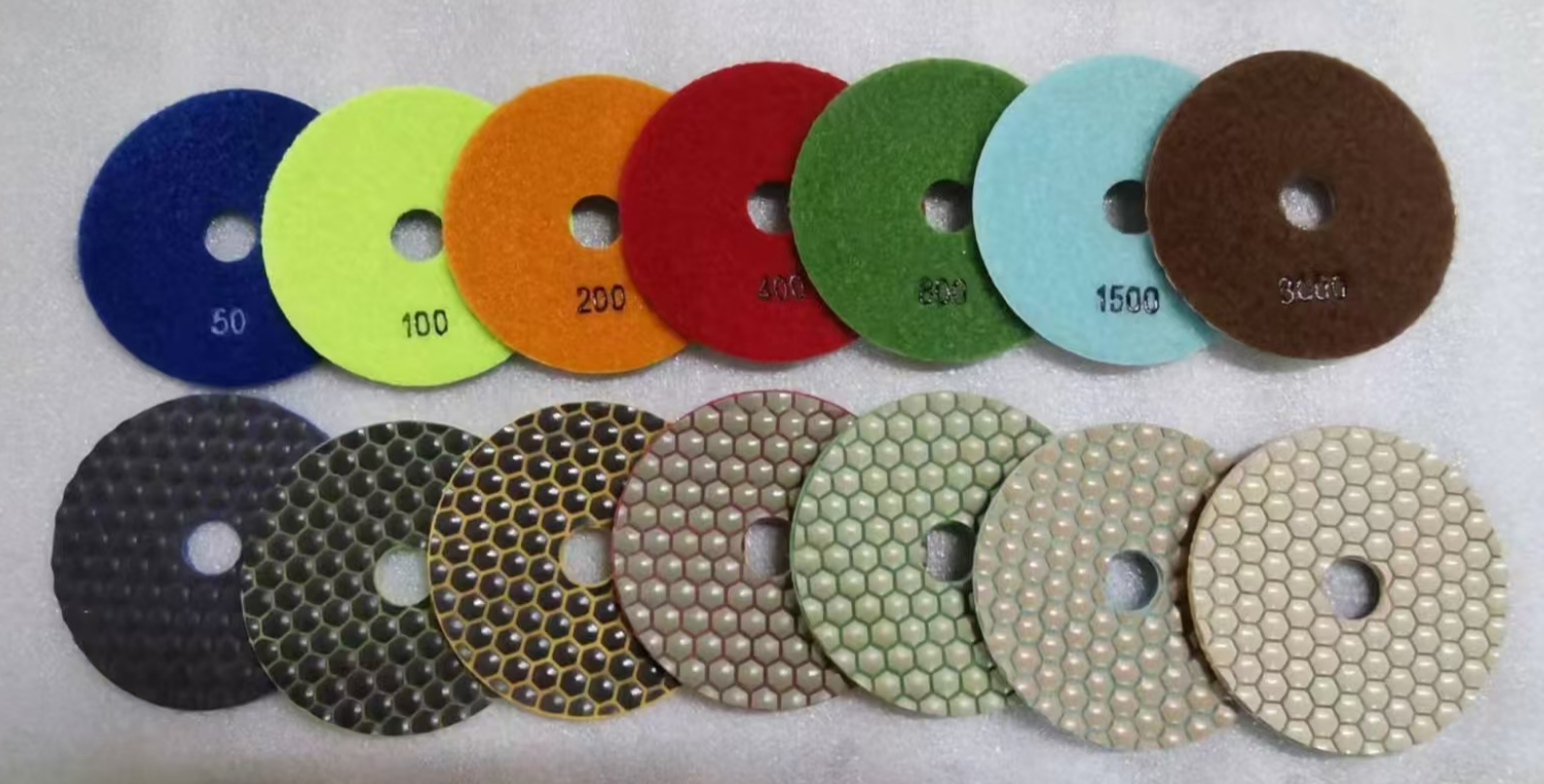 Dry Use Resin Flexible Polishing Pad For Marble Granite