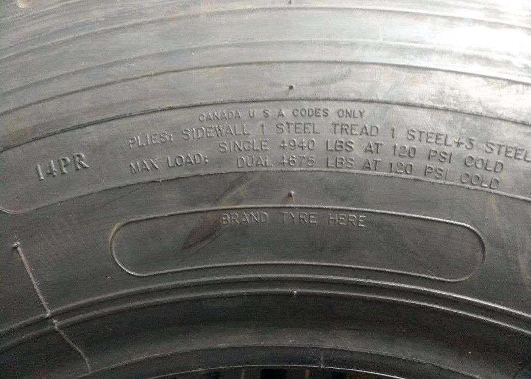 Tube Type Wide Base Tires Zigzag Shaped Sipes Design 8.25R20 TT ECE Approved