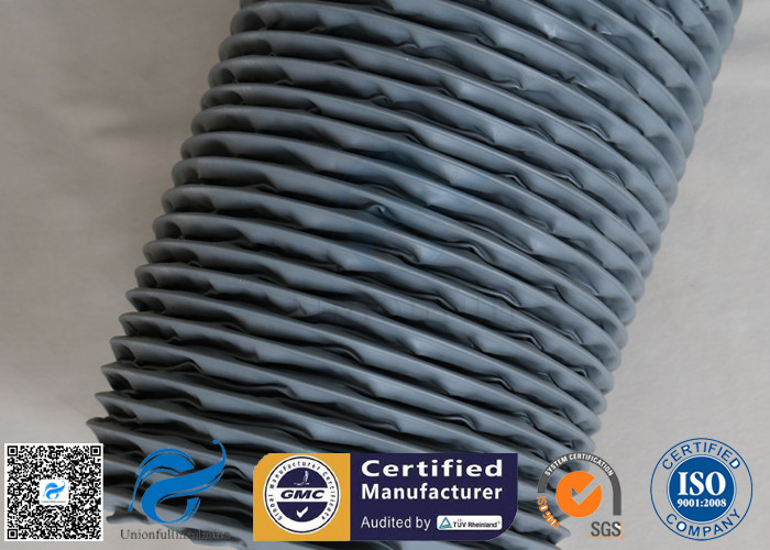 PVC Coated Fiberglass Fabric Waterproof Flexible Ventilation Air Duct 200MM 260℃