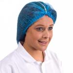 PP Non woven Disposable Hood Cap Breathable Nurse Hat With Metal Strip