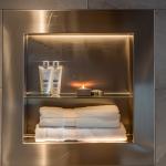 CNC Stamping Polished Stainless Steel Wall Niche With Seamless Design