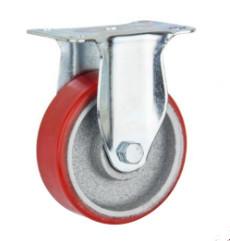 Quality 3 Inch Iron Casters Polyurethane Wheels Medium Duty wholesale