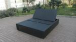 Hand-Woven Rattan Sun Lounger , Outdoor Garden Lounge Chair