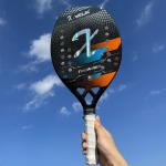 18k Carbon Fiber Beach Tennis Racket Rough Surface Paddle Tennis Padel