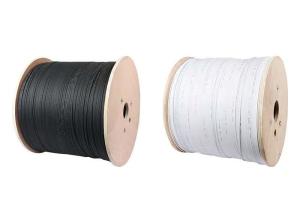 Quality FRP Outdoor Steel Messenger Wire , G657 FTTH 2 4 1 Core Fiber Optic Cable wholesale