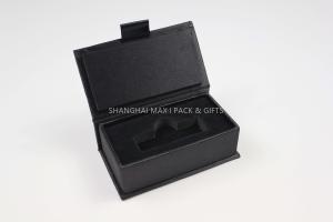 Quality Small Black Fabric Gift Box With Lid Luxury Usb Packaging High Gloss Finished Name Brande wholesale