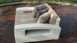 1pc big poly rattan sofa
