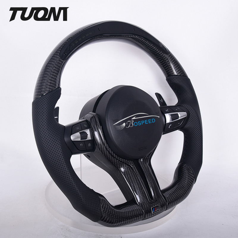 Universal BMW Carbon Fiber Steering Wheel Comfort With LED Display