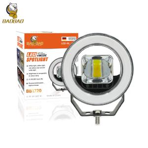 Quality White Yellow Offroad Round LED Fog Lights For Motorcycle Car wholesale