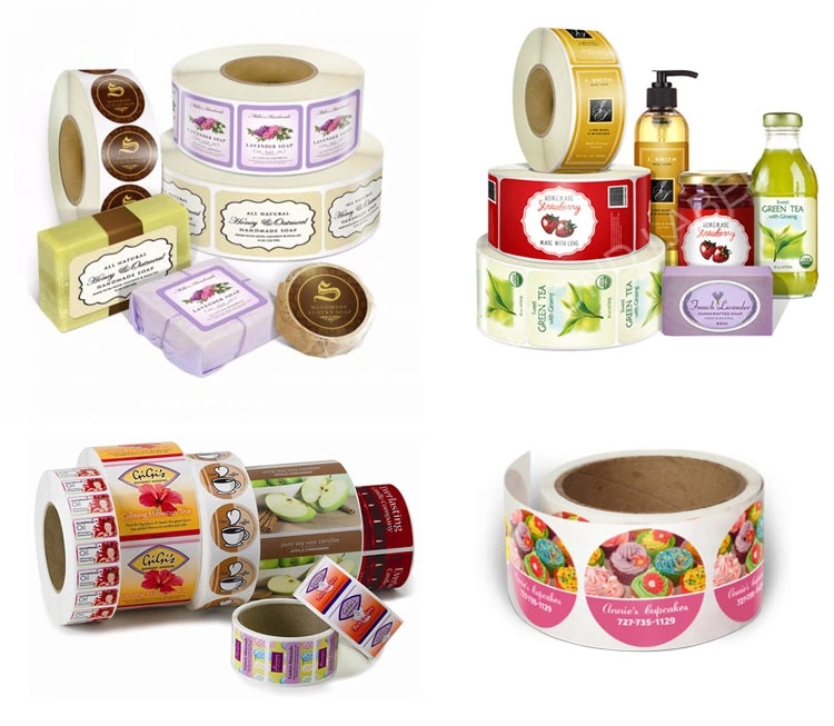 Waterproof Adhesive Label Sticker Printing , Gold Hot Foil Stamping Stickers