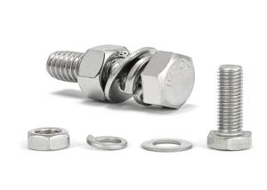 Quality stainless steel m27 hex head bolt Fastener DIN931 Bolzen all style of screw 16mm m40 High strength TC bolt nut washer A3 wholesale