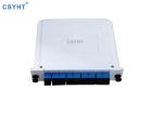 8 Way Steel Tube Type Fiber Optic Splitter Box Cassette ABS Plastic Material