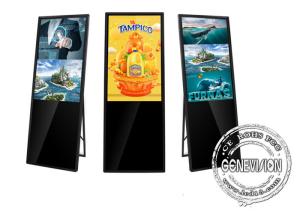 China Free Standing Interactive Signage Display 43 Android Portable Advertising Kiosk on sale