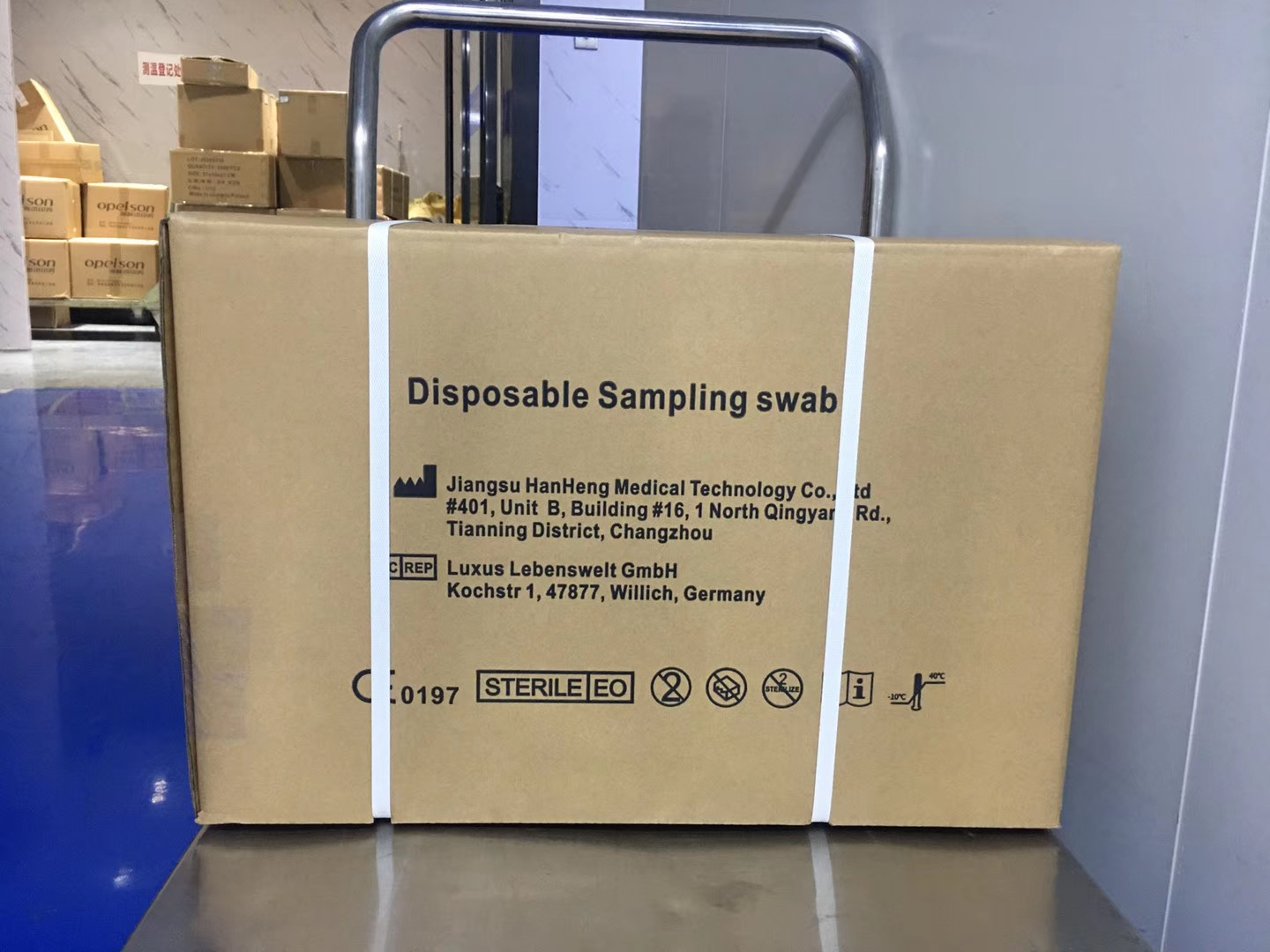 ISO13485 Disposable Sampling Swab , 152mm Medical Nasal Swab