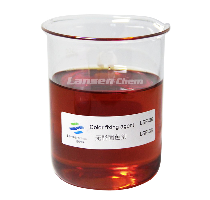 Textile Coating Industry Colour Fixing Agent Yellow To Brown Viscous Liquid