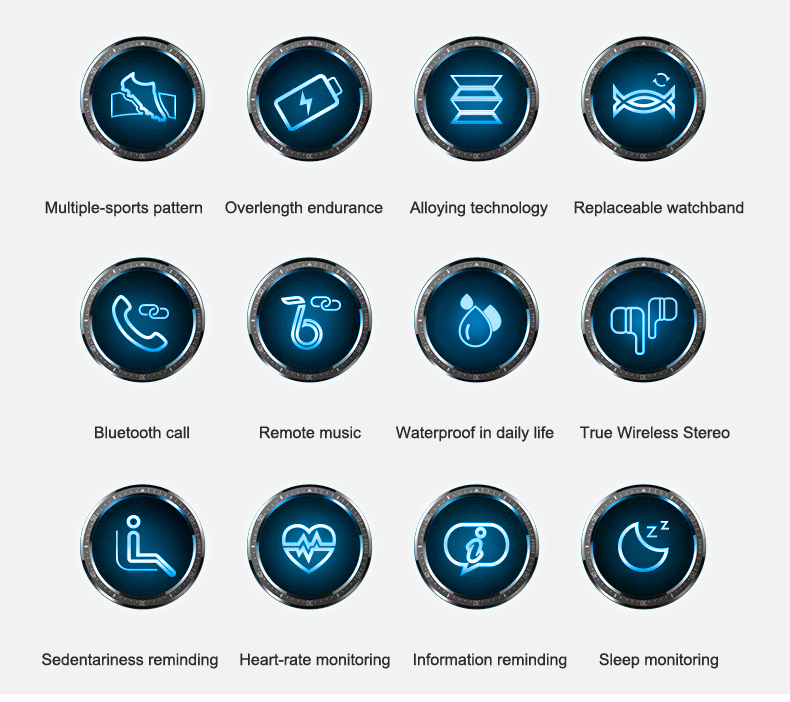 Shenzhen smart bracelet heart rate blood pressure wristband men women fitness tracker watch