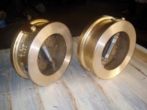 China Bronze  Industrial Check Valves DN50 - DN1000 Brass Swing Check Valve on sale