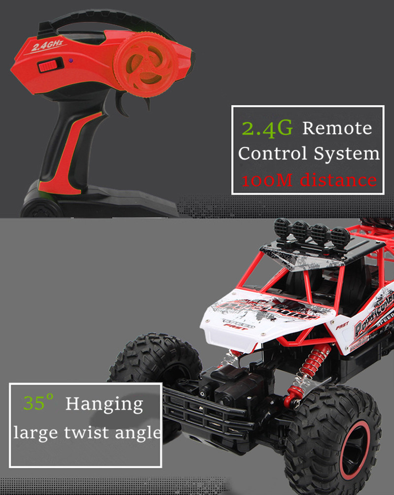 speed 4WD RC Electric Off-road Racing Truck with Remote Control 100M Remote Distance