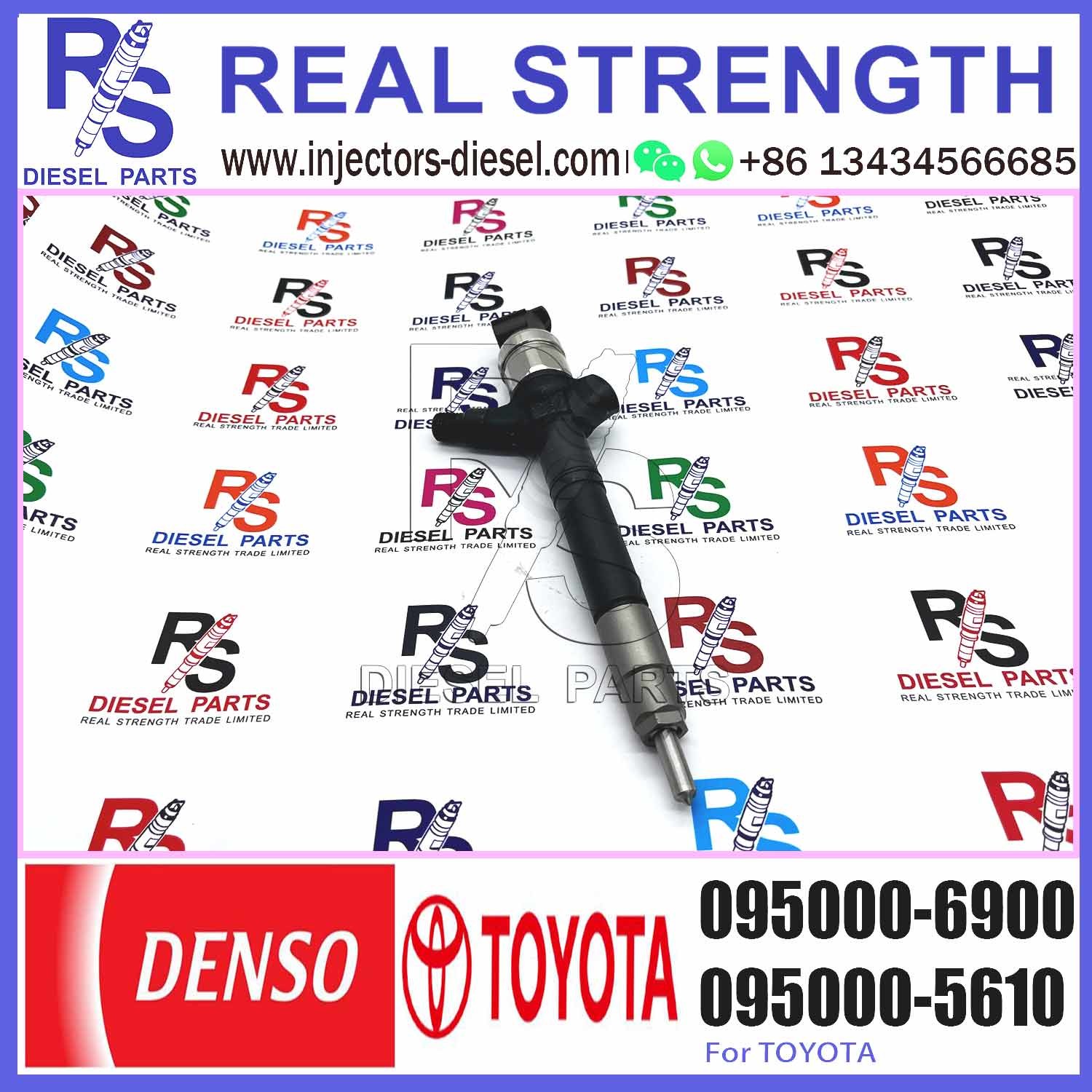New Diesel Common Rail Injector 095000-6110 095000-6900 095000-7600 095000-7610 23670-09200 236700R060 For TOYOTA 2AD-FH