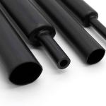 Black 13mm Heat Shrink Tubing Cross Linked PE Dual Wall Adhesive