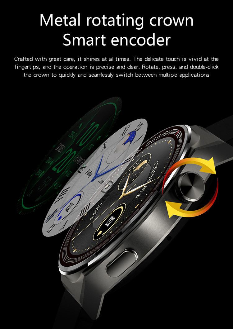 KALIHO OEM Voice Assistant Smart Wristband Watches 1.5inch 240x240