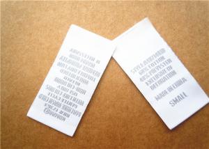 Quality Heat cut Clothing Label Tags woven for back neck label with customized logo wholesale