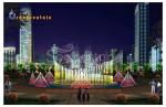 Changeable Lamps Musical Floating Fountain Stainless Outdoor