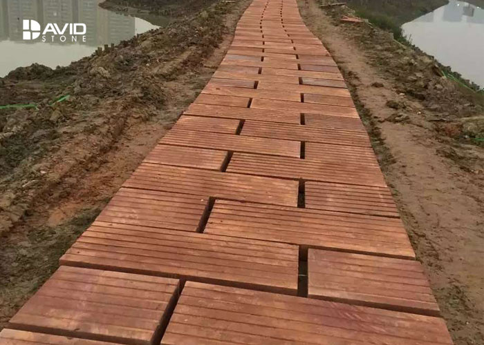 Red Sandstone Stone Tile For Paving Sound Insulation Anti Damage