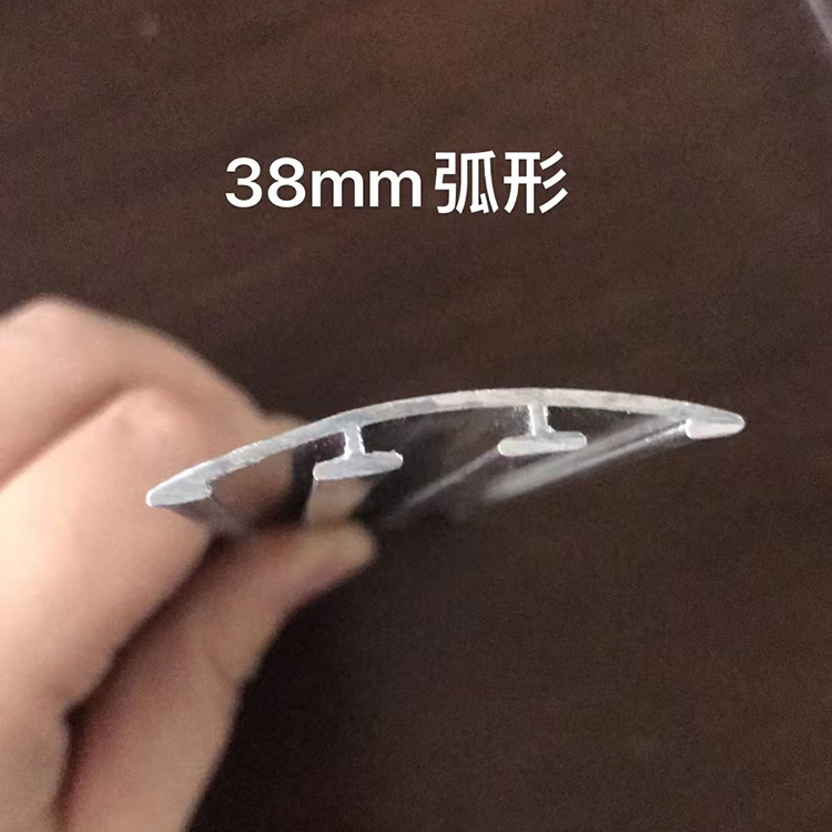Textured Surface Aluminium Profile for Polycarbonate Sheet ISO9001