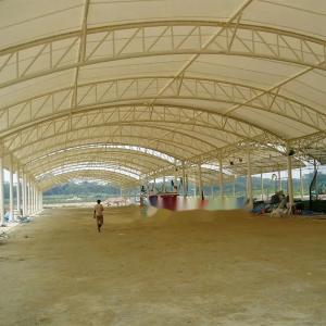 Quality Q235 Tension Membrane Structure Building PU 0.6mm Roof Waterproof wholesale