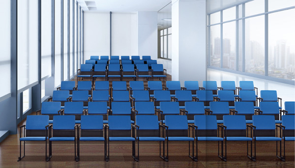 Simple Desgin Steel Leg Multicolor Student Desk Chairs Powder Coating