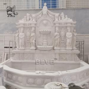 Quality Large Marble Wall Fountain Garden Lady Water Fountains Outdoor Decorative wholesale