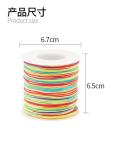 Rainbow Jade Nylon Thread for Leather Products Making Craft Rat Tail Jewelry