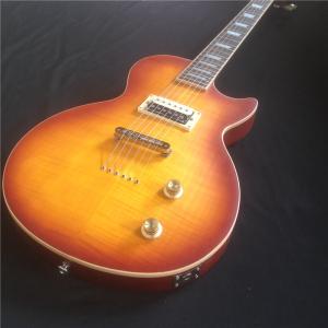 Quality Hot sales LP blue electric guitar with silvery accessories wholesale