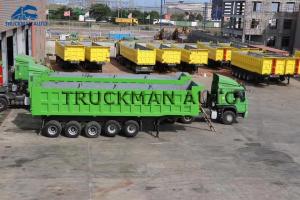 Quality Optional Colors Dump Semi Trailer Front Lifting 5 Axles 70 Tons Easy Repair wholesale