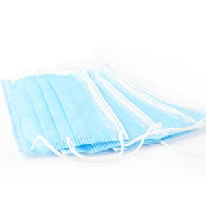 Quality Custom Made Surgical Dust Mask , Disposable Blue Earloop Face Mask wholesale