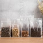 Flat Clear Zipper 850g Reusable Zipper Food Bags