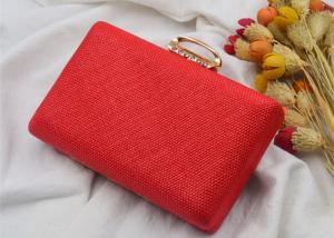 Quality Summer Female Party Wedding Evening Clutch Bags , Ladies Clutch Bags With Ring Clasp wholesale