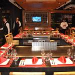 Rectangle Stainless Steel Teppanyaki Grill Table Commercial Restaurant Kitchen