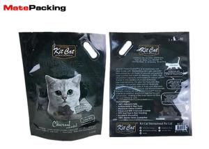 Quality Die Cut Reinforced Handle Pet Food Packaging Bags Custom Printing Flat Bottom wholesale