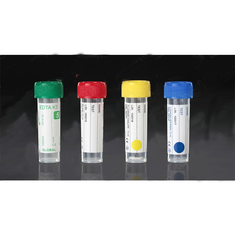 Disposable Medical Plastic Micro Collection Tube EDTA Capillary Tubes Types with Best Price
